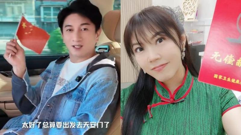 今年中國國慶僅有19位台灣藝人轉發祝賀文。(圖/翻攝自微博、劉樂妍臉書)