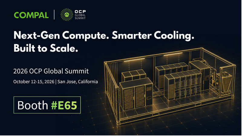 仁寶將於10月12日的OCP Global Summit 2026展出新世代AI工廠基礎設施。(圖/仁寶提供)