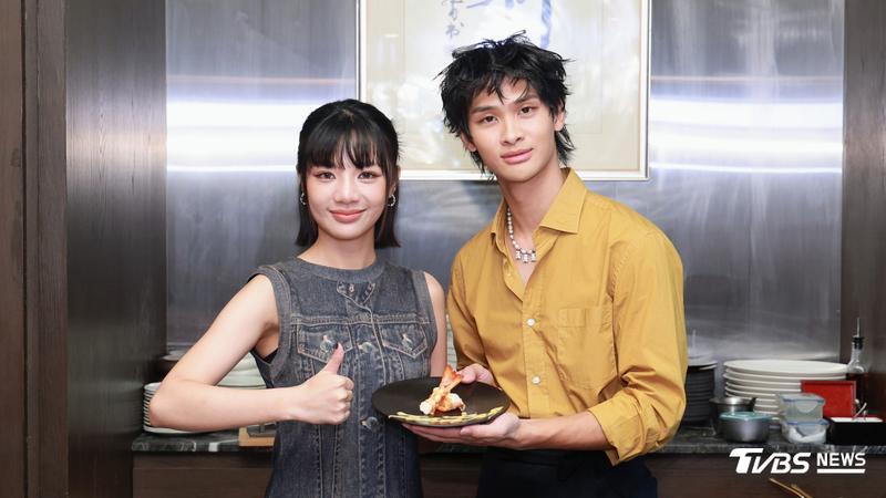 木木和夏浦洋出席料理實境節目《17歲之火》宣傳記者會。(圖/趙世平攝)