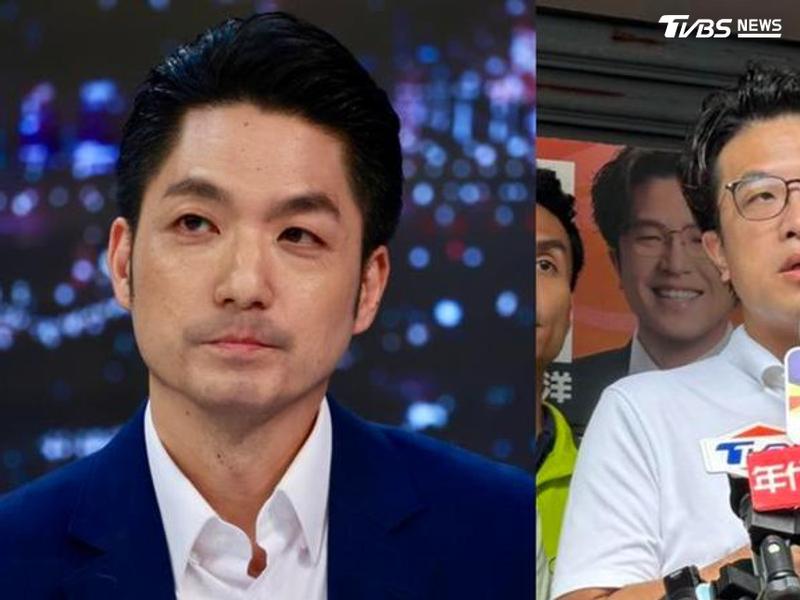 台北市長蔣萬安、台北市長候選人沈伯洋。(資料圖/華子琛、潘袁詩羽攝)