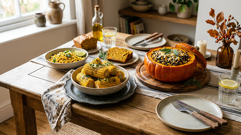 營養師曝7種「偽蔬菜」,玉米、南瓜均上榜。(圖/AI 生成)