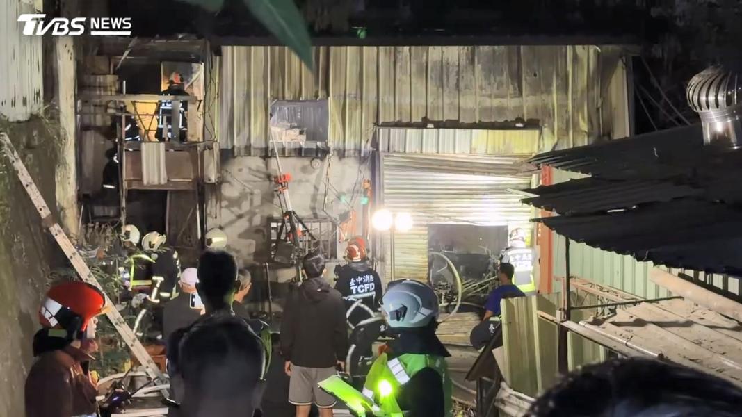台中火災-台中外埔火災-外埔土城路火災-鐵皮屋火災-火災2死-台中火災2死-外埔火災2死