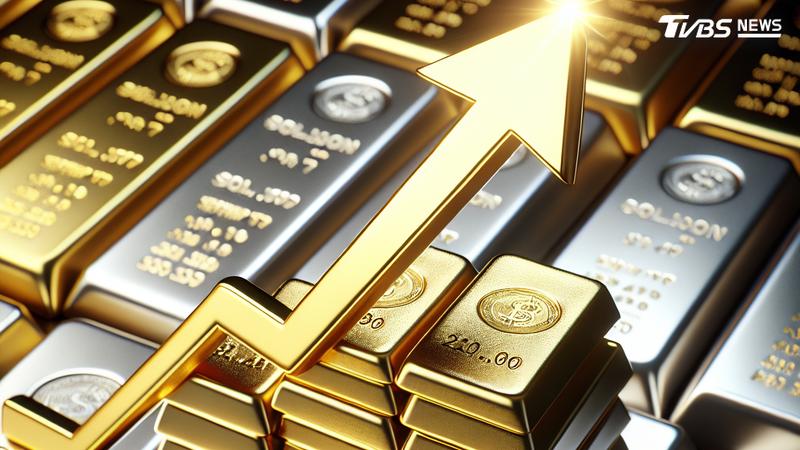 黃金和白銀今年都從歷史高點明顯回落,不過專家仍看好長期走勢,明年金價與銀價都將飆漲。(圖/達志影像 shutterstock)