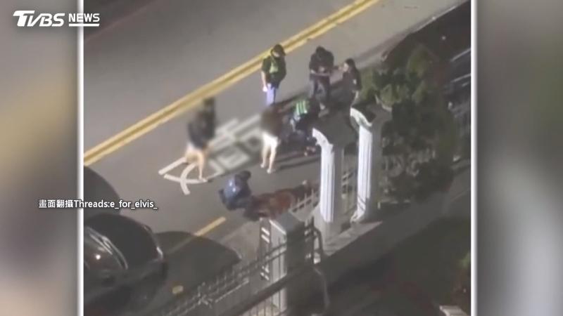 酒後散步爆衝突!2男與親友大打出手 警到場竟遭攻擊強勢壓制(圖/TVBS)