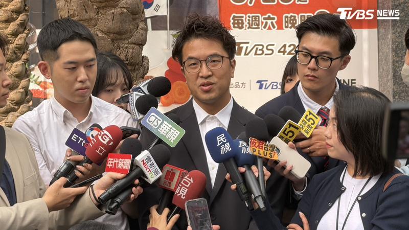 民進黨台北市長參選人沈伯洋。(圖/TVBS)