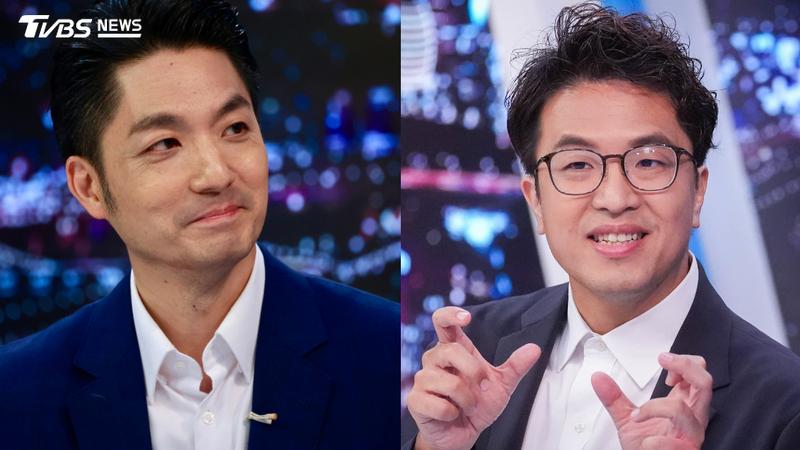 國民黨台北市長參選人蔣萬安、民進黨台北市長參選人沈伯洋。(圖/TVBS)
