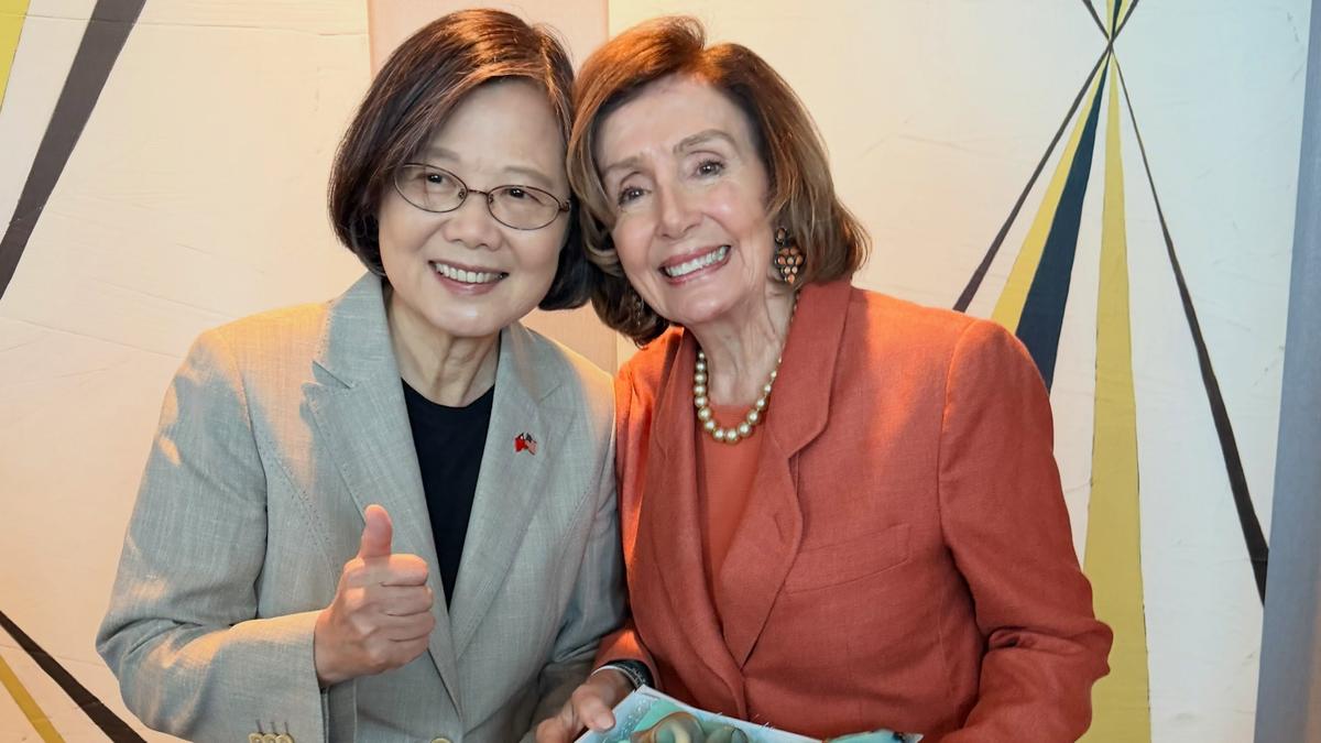 舊金山會晤蔡英文!裴洛西讚「美國摯友」:國會對台承諾不變