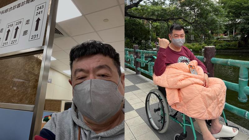 孫德榮近年接連逢多項重大健康危機。(圖/翻攝自孫腫來了 FB)