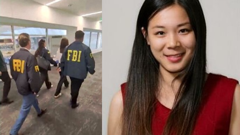 涉嫌受中國政府指使跟監總統賴清德長子賴廷與的美籍華裔女房仲張婉瑩,於洛杉磯國際機場準備潛逃回中國前遭捕,7日出庭提3800萬元房產求交保遭法官裁定續押。(圖/翻攝自X@Byron_Wan)