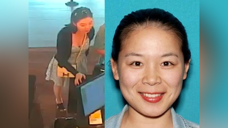 涉嫌擔任中共代理人並跟監總統賴清德長子的南加州豪宅房仲張婉瑩,日前於洛杉磯國際機場遭FBI依法逮捕。(圖/翻攝自X@Dept Of Justice)