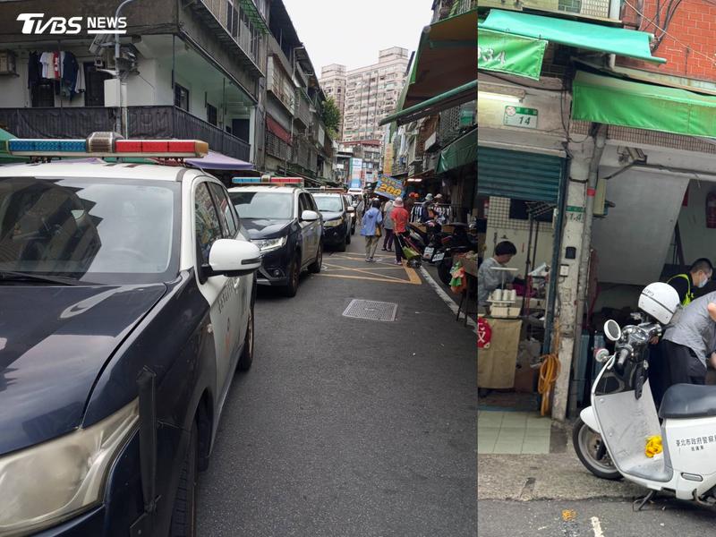 文山興隆市場驚傳有民眾持刀咆嘯。(圖/TVBS)