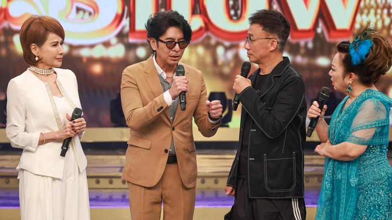 許常德(右二)上《超級冰冰Show》談陳潔盈生前遺願。(圖/民視提供)