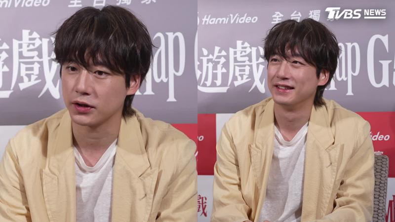 日本男星坂口健太郎接受《TVBS新聞台》專訪。(圖/TVBS)