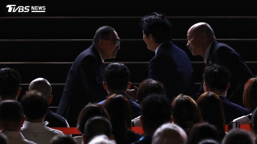 總統賴清德參加115年國慶晚會後離開會場。(圖/黃城碩攝)