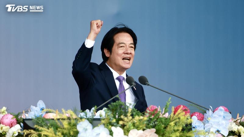 總統賴清德以「山巔之城」為題發表談話。(圖/胡瑞麒攝)