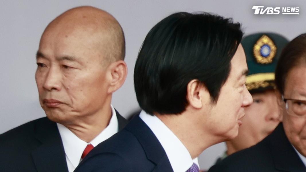 立法院長韓國瑜國慶致詞,點名總統賴清德有「政治潔癖」。(圖/胡瑞麒攝)