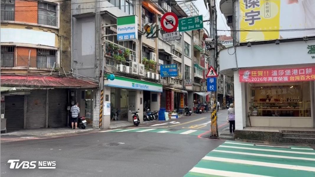 爆衝突地點位在基隆市劉銘傳路上。(圖/TVBS)