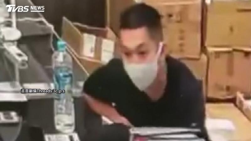 同業互警!黑衣男連偷2手機行 監視器全都錄「身分已鎖定」(圖/TVBS)