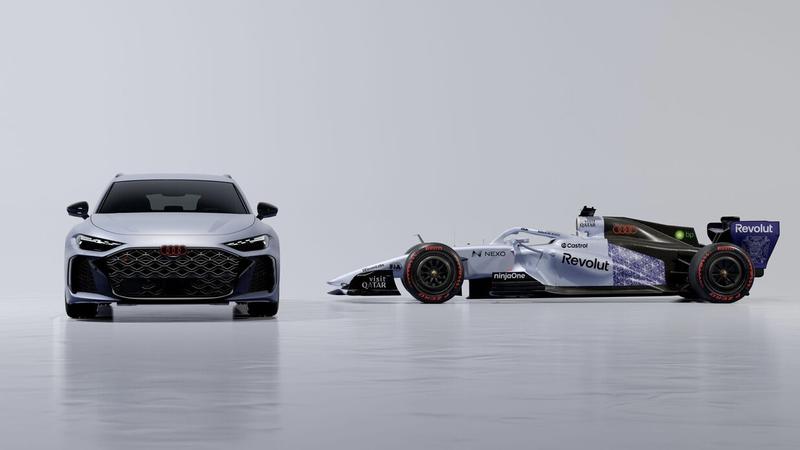 Audi新一代RS 5在新加坡F1大獎賽亮相。(圖/翻攝自Audi)