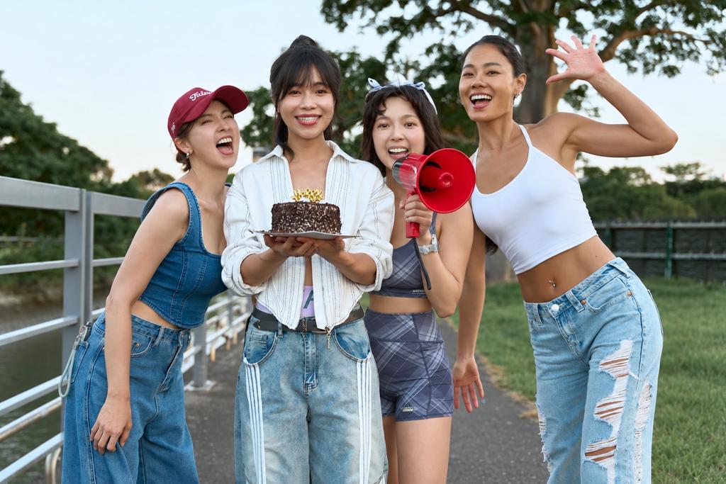 林芯儀MV邀來好友黃沐妍、阿喜及王麗雅，三人二話不說義氣相挺。（圖／解碼音樂提供）