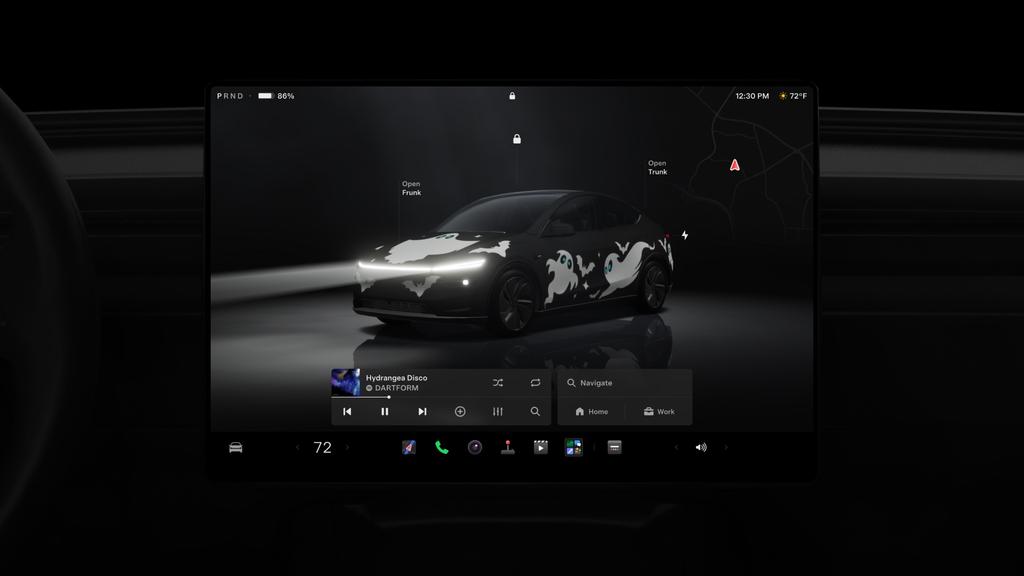 依照特斯拉公告,萬聖節模式涵蓋Model S、Model 3、Model X、Model Y與Cybertruck等車型。(圖/Tesla提供)
