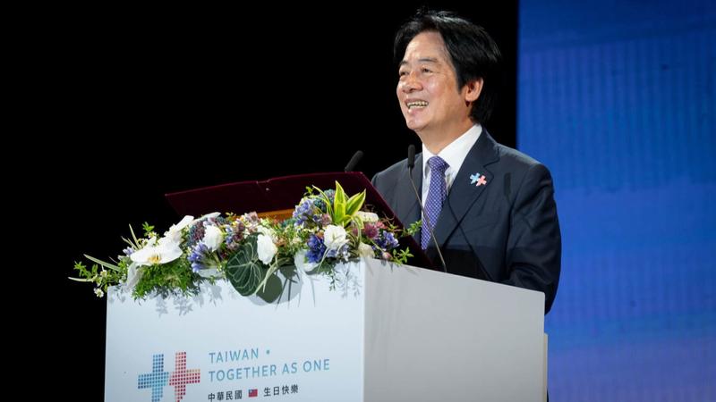賴清德發表雙十演說。(圖/翻攝自FB@賴清德 )