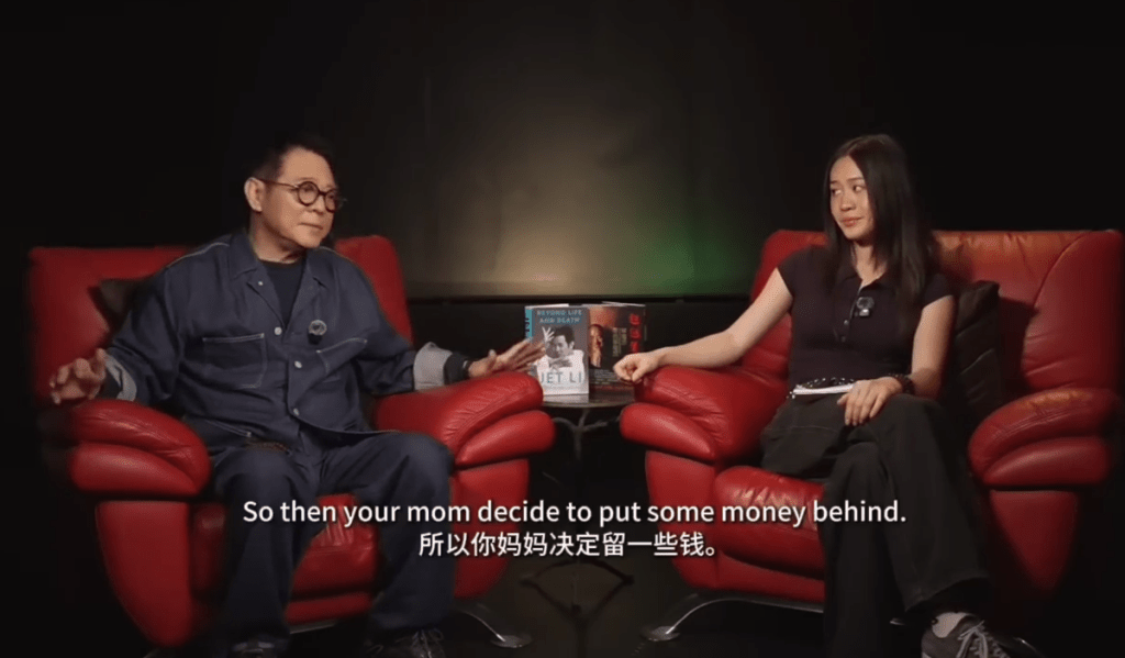 李連杰在與小女兒Jada的談話節目上,曾聊過夫妻倆是如何平等對待4個女兒。(圖/翻攝自微博)