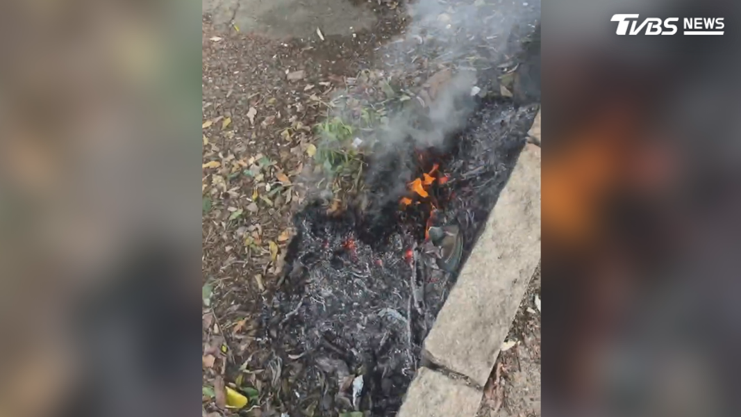 楊姓男子總共被檢舉兩次,其中12日當天有明確事證,環保局出示檢驗數據後,確定將依空污法開罰(圖/當事人提供)