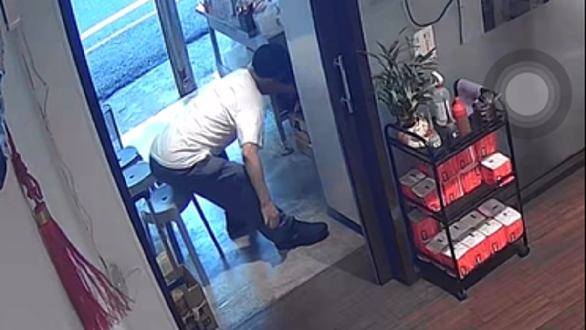 宜蘭麵線店遭竊!男偷「獨門配方」畫面曝