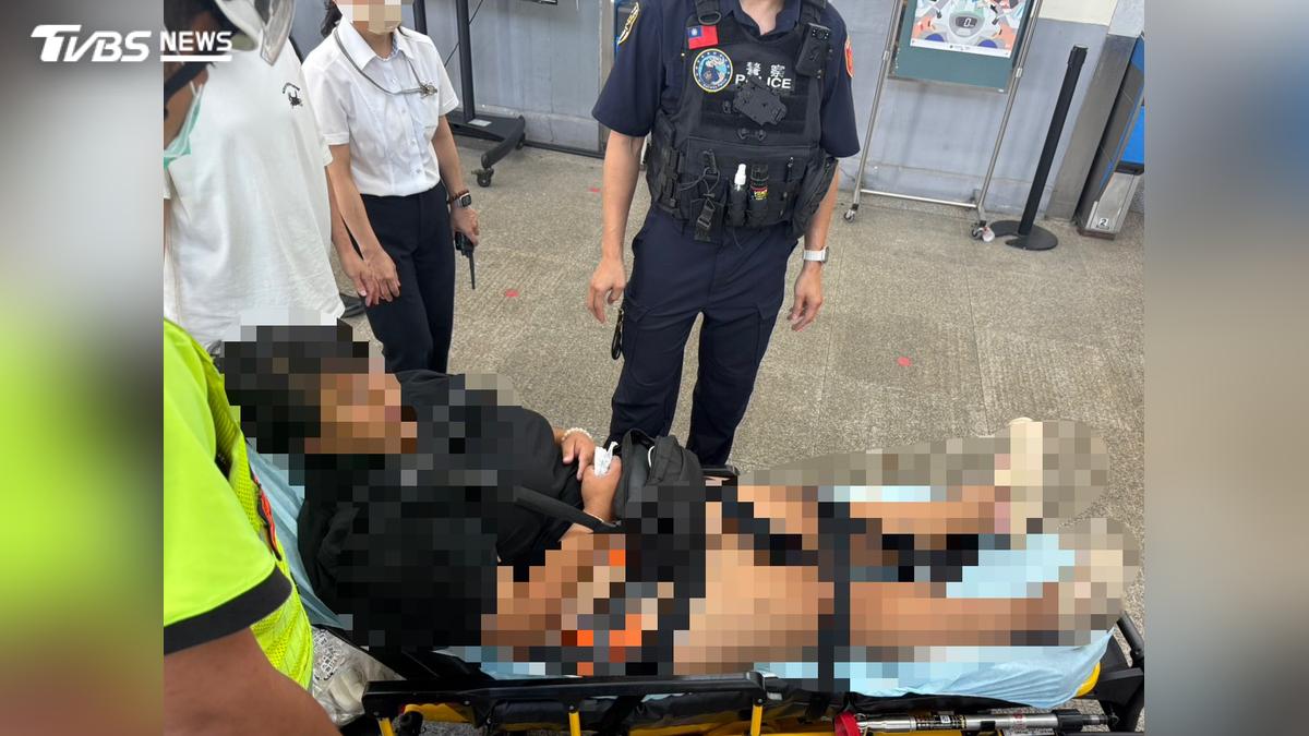 新竹車站失控鬧事!女強行拔座椅遭制止 突拉扯站務員強制送醫