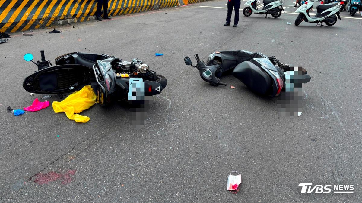 永和死亡車禍!2機車路口追撞 58歲婦頭部重創亡