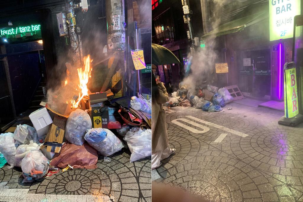 日本粉絲看到火災後立刻想到〈Fire〉的歌詞,也讓店家意會到大事不妙,趕緊滅火。(圖/翻攝自推特)