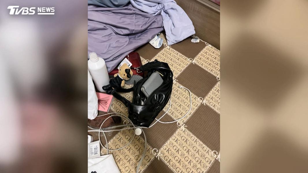 女大生深夜被闖空門,懷疑隔壁鄰居是小偷,當場報警抓人,人贓俱獲。(圖/TVBS)