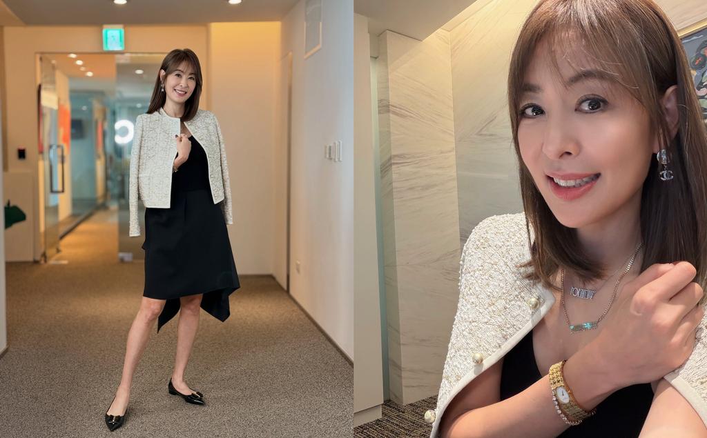賈永婕14日穿著遭賴惠員要求「樸素點」。(圖/翻攝自賈永婕臉書)