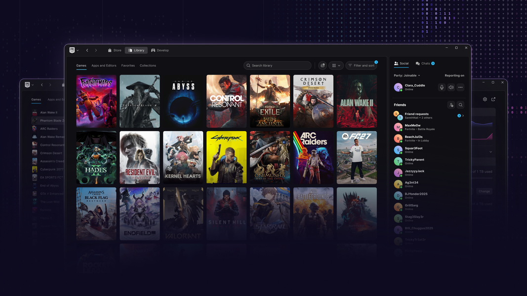 Epic Games推新版啟動器 採AI輔助開發並首度支援Linux