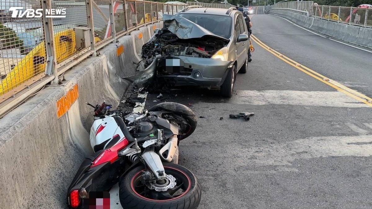 苗栗死亡車禍!菲籍騎士猛撞汽車 噴飛墜落橋下身亡