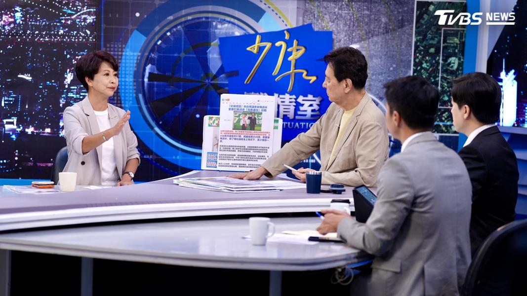 民進黨台南市長參選人陳亭妃今15日接受TVBS《少康戰情室》專訪。(圖/華子琛攝)