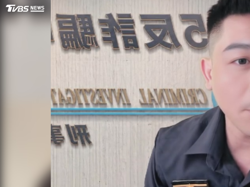 高雄一名女子遭詐團轉接電話至警局,與假冒的警察視訊報案。(圖/TVBS)