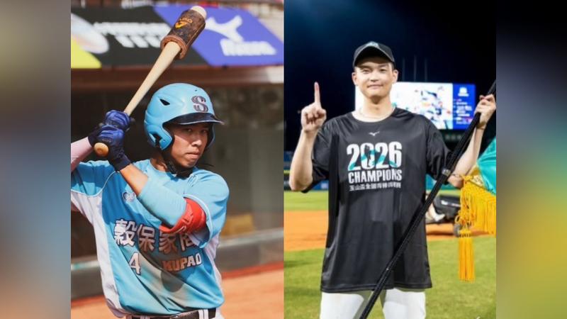 今年U18亞洲青棒錦標賽中華隊隊長張乙安(左)以及最快球速超過150公里的右投許宸緯(右)(圖/翻攝自Instagram@c.y.a.07.16 & @hh_.c_w)