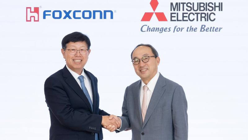 鴻海取得三菱電機移動5成股權。(圖/翻攝自鴻海)