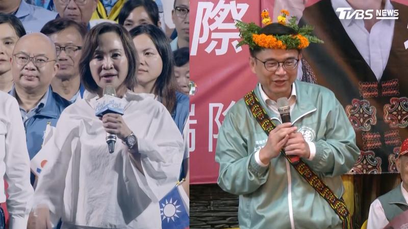 高雄市長選戰倒數,柯志恩岡山造勢大會破萬人,賴瑞隆搶攻山城票。(圖/TVBS)