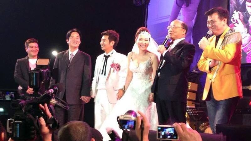 張秀卿跟王國贊當年結婚盛況。(圖/翻攝自于美人臉書)