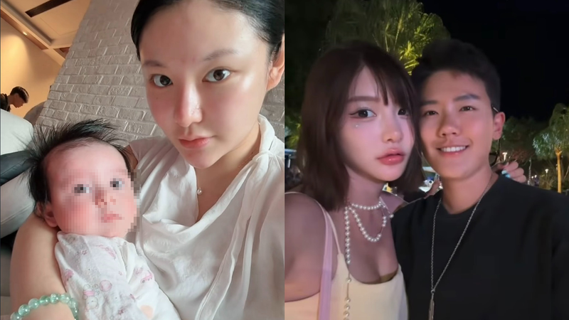 薔妹與妻子阿順為了孩子戶口在網路上公開互撕。(圖/翻攝自@yxluck666 IG)