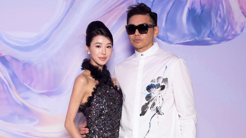 孔令奇與馬來西亞名媛陳銘君結婚後首露面。(圖/孔令奇提供)