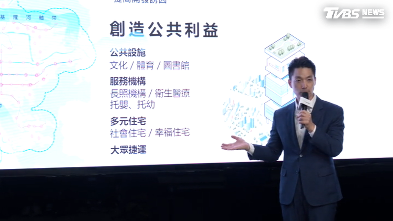 台北市長蔣萬安宣布公辦都更第一階段同意門檻將調降至50%(圖/TVBS)