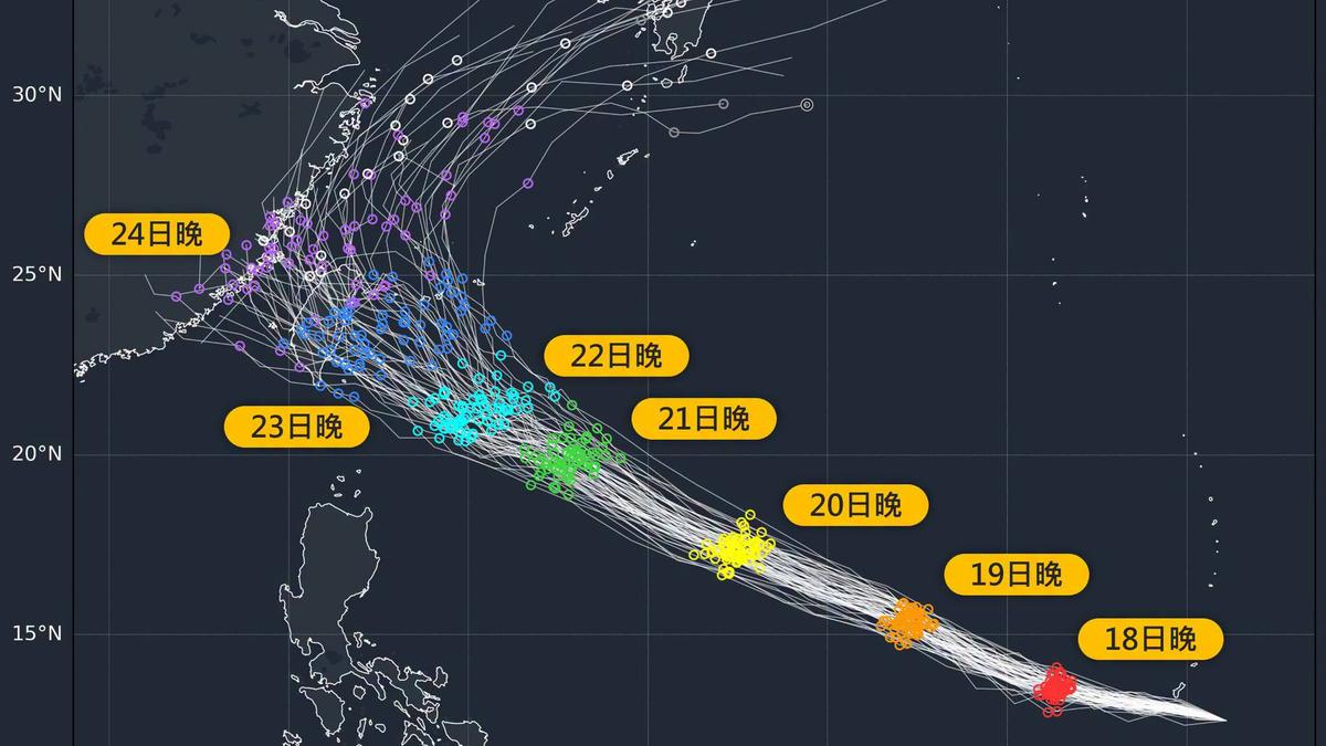 週五颱風假「連放4天」?強颱薔琵直撲台灣 這2天風雨最劇
