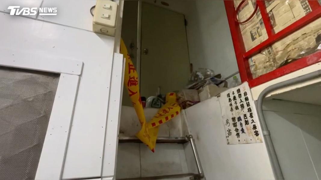 警方調查發現,死者與兇嫌均為長期租客,平時靠打零工維生,兩人長期存在嫌隙,今年5月還曾報警互告。(圖/TVBS)