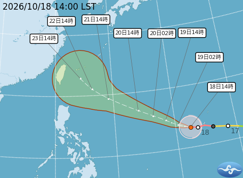 強颱薔琵-颱風台灣-颱風動態-颱風路徑