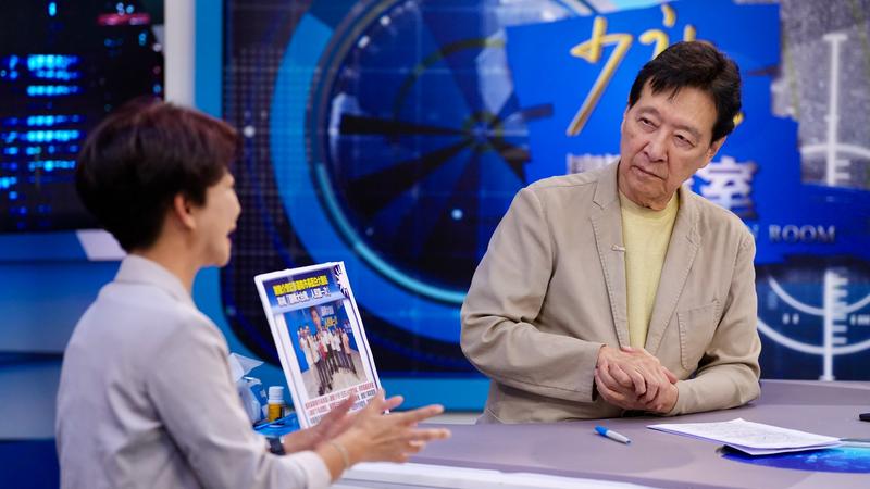 資深媒體人趙少康日前專訪台南市長候選人陳亭妃。(圖/華子琛攝)