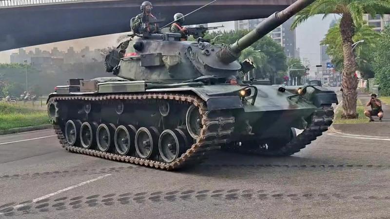 國軍「陸勝操演」展開南北部隊實兵對抗,564旅戰車一路從南部奔馳北上。(圖/全球防衛雜誌提供)